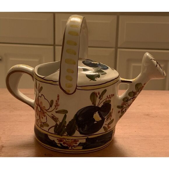 Jay Willfred / Andrea by Sadek —‎ Floral Ceramic Watering Can — Portugal - Picture 1 of 8